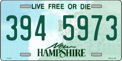 NH license plate 3945973