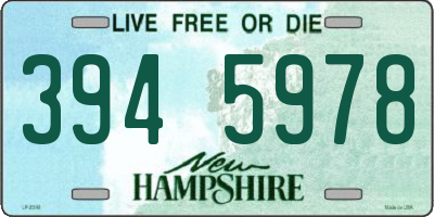 NH license plate 3945978