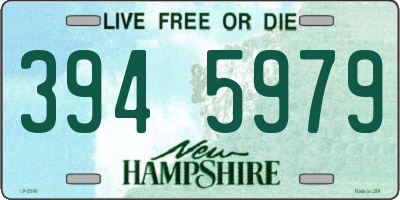 NH license plate 3945979