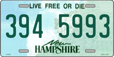 NH license plate 3945993