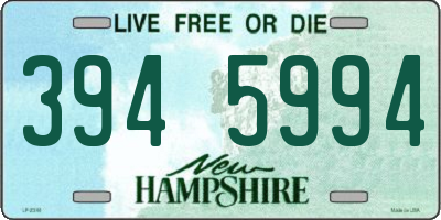NH license plate 3945994