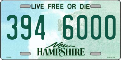 NH license plate 3946000