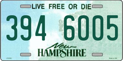 NH license plate 3946005