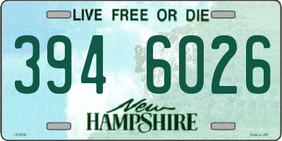NH license plate 3946026