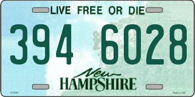 NH license plate 3946028