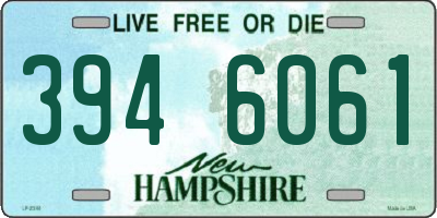 NH license plate 3946061