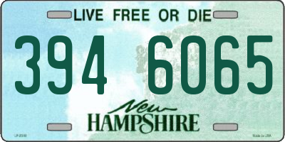 NH license plate 3946065