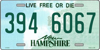 NH license plate 3946067