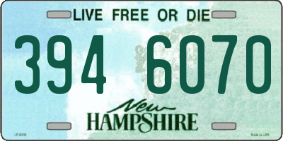 NH license plate 3946070