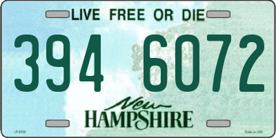 NH license plate 3946072