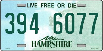 NH license plate 3946077