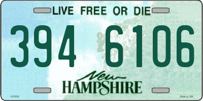 NH license plate 3946106