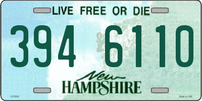 NH license plate 3946110