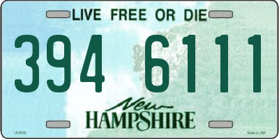 NH license plate 3946111