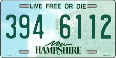 NH license plate 3946112