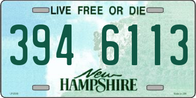 NH license plate 3946113