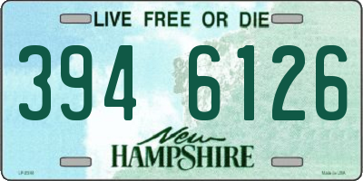 NH license plate 3946126