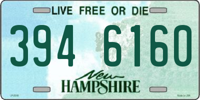 NH license plate 3946160