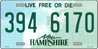 NH license plate 3946170