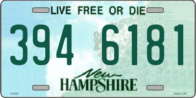 NH license plate 3946181