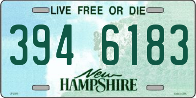 NH license plate 3946183