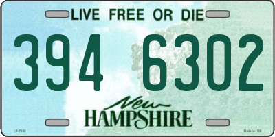 NH license plate 3946302