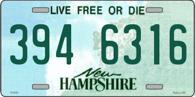 NH license plate 3946316