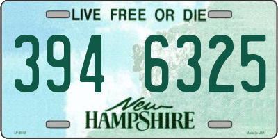 NH license plate 3946325