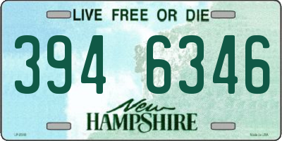 NH license plate 3946346