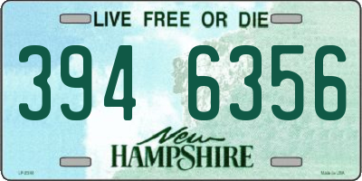 NH license plate 3946356