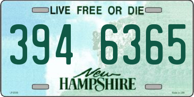 NH license plate 3946365