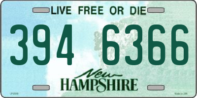 NH license plate 3946366