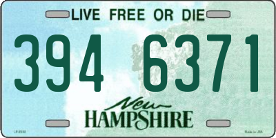 NH license plate 3946371