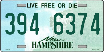 NH license plate 3946374