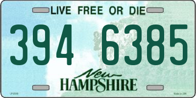 NH license plate 3946385