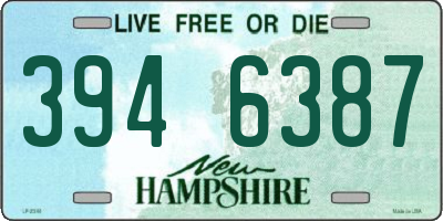 NH license plate 3946387