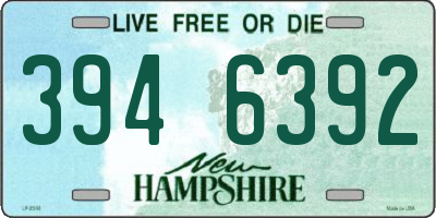 NH license plate 3946392