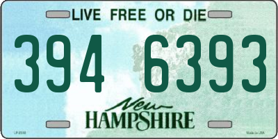 NH license plate 3946393