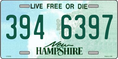 NH license plate 3946397
