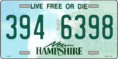 NH license plate 3946398