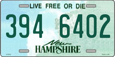 NH license plate 3946402