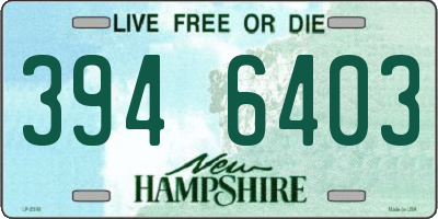 NH license plate 3946403