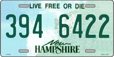 NH license plate 3946422