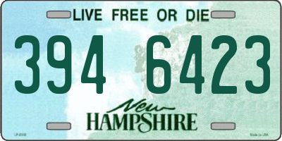 NH license plate 3946423