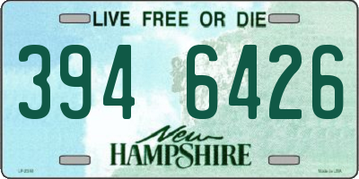 NH license plate 3946426