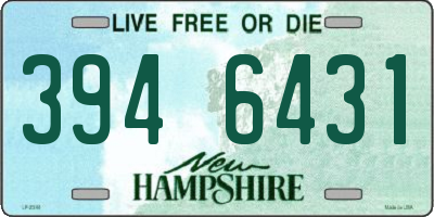NH license plate 3946431