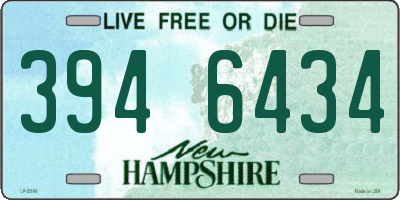 NH license plate 3946434