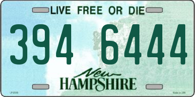 NH license plate 3946444