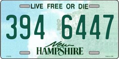 NH license plate 3946447