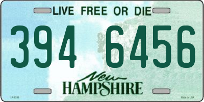 NH license plate 3946456
